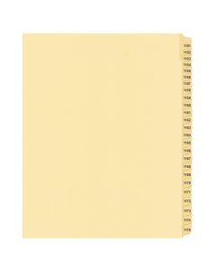 Litigation Tab Dividers *c* Buff 1151-1175