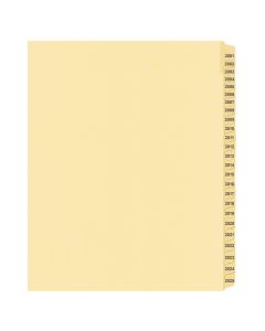Litigation Tab Dividers *c* Buff 2001-2025