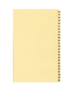 Litigation Tab Dividers *c* Buff #126-150 Legal