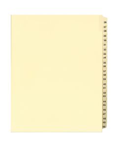 Litigation Tab Dividers Ivory #26-50