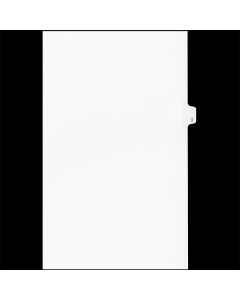 Sw White Tab Dividers 25th Cut "I" Legal