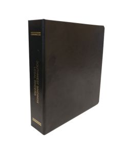 Black Casemade 1-1/2" D Custom print Minute Book Binde