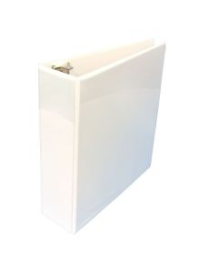 2 1/2" D Ring White Showcase Clear View Binder