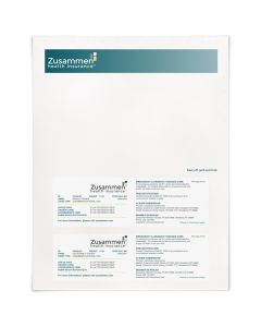 Printable ID Card 90 lb Index Fold Over Style 2up#8222