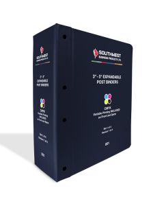 3"-5" Navy Expandable Post Binder - O&M Manuals
