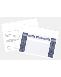 8.5 x 11 Blue Laser Share Certificate w BC Back