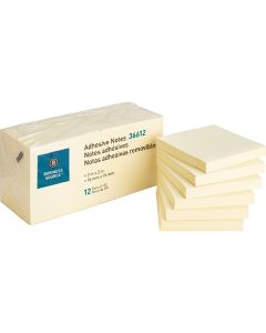 Bloc de Feuillets Autocollants Jaune Repositionnable