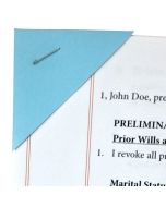 Document Corners Blue (Unassembled)