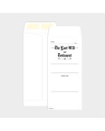 Open end Envelope " The Last Will & Testament"