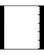 Trilar Copier Tab Dividers 5th Cut Straight - #3205