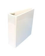 3" D Ring White Showcase Clear View Binder