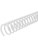 7mm x 12" (4:1) White Plastic Coil